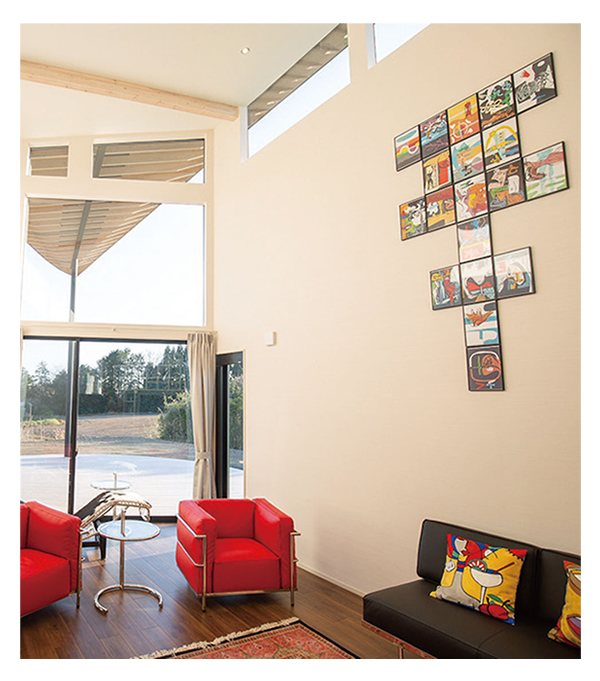 「直角の詩」展示風景 - VILLA 美都奈義での展示例